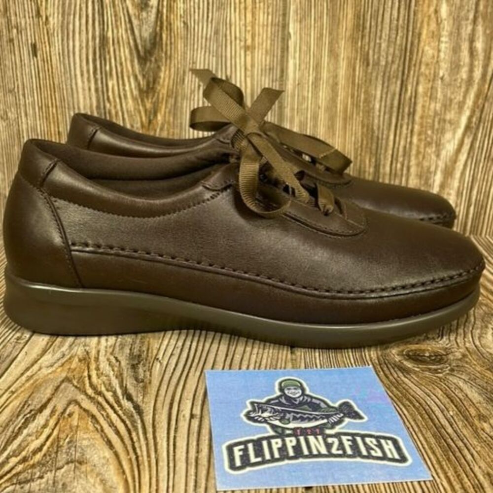 SAS TriPad Comfort Laced Up Leather Comfort Shoes Brown Women’s Size 6.5 Narrow